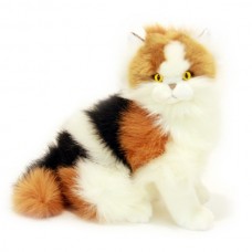 Calico Plush Cat Sitting